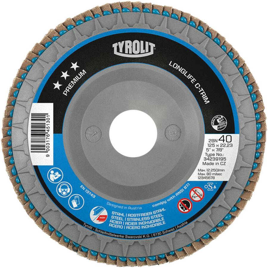 Craftomat Fächerscheibe - Durchmesser: 115 mm, Körnung: 60 online Craftomat Fächerscheibe - Durchmesser: 115 mm, Körnung: 60 online